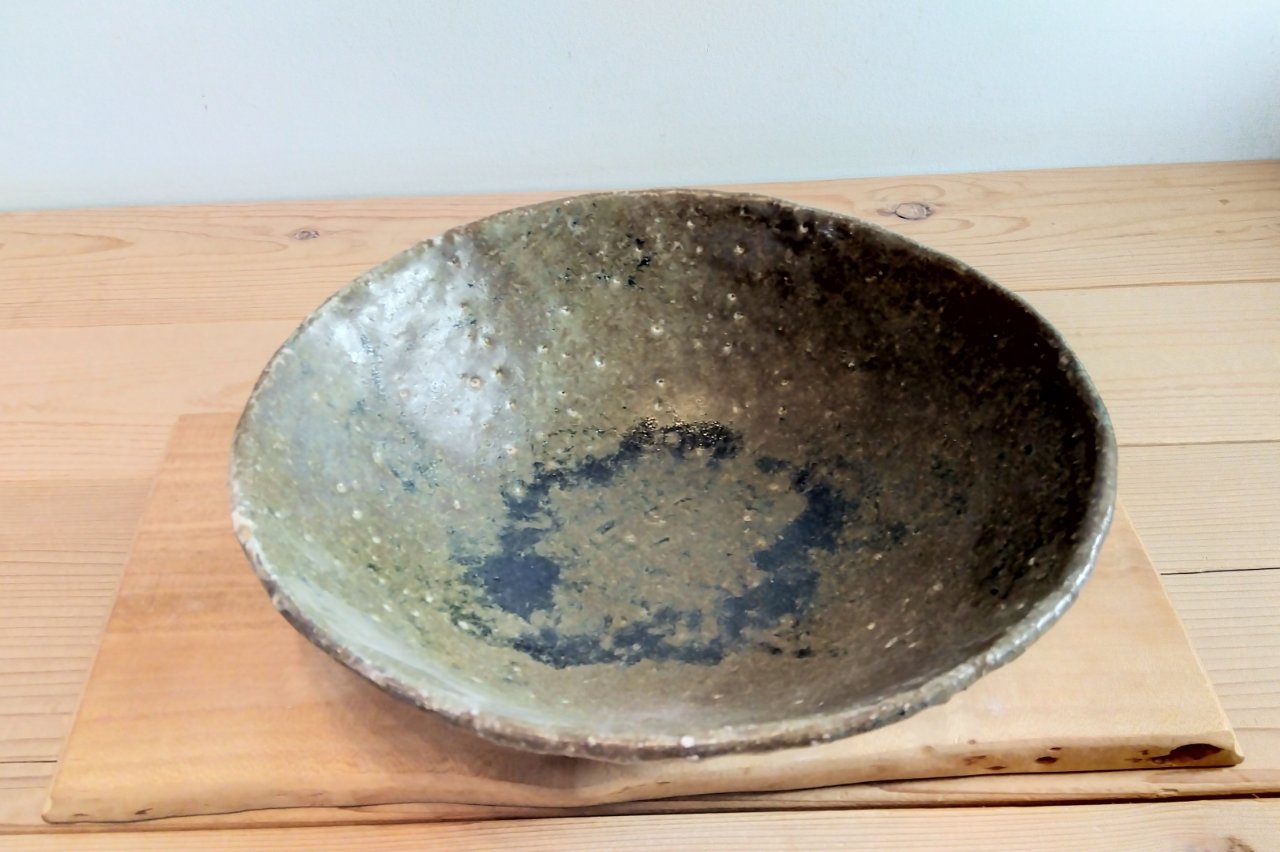 楕円大鉢（ブロンズ色）